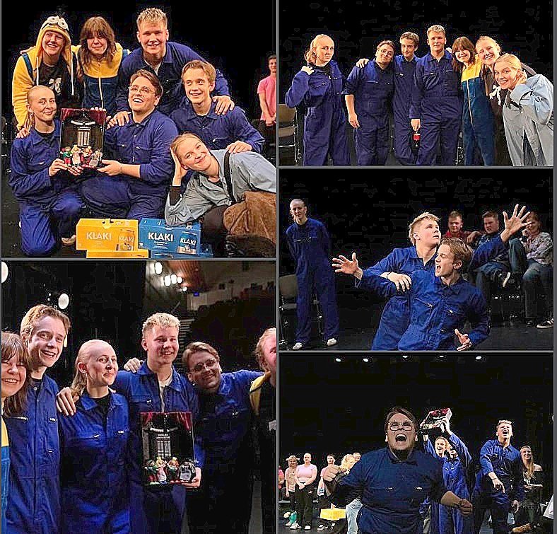 Verðandi (eru) snillingar. Unnu enn eina spunakeppnina.