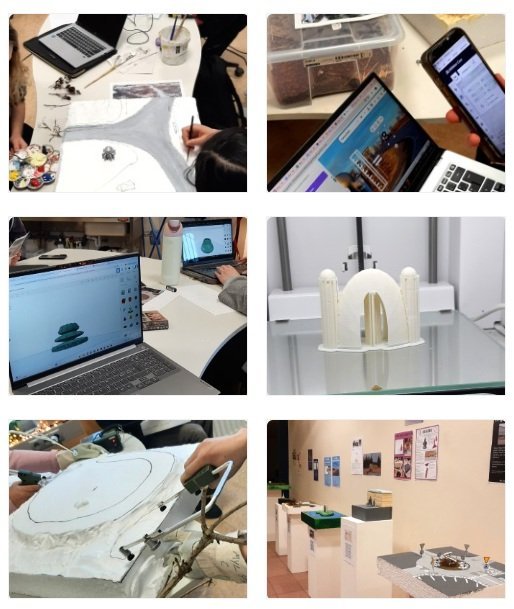 Myndlist og stærðfræði renna hér saman.