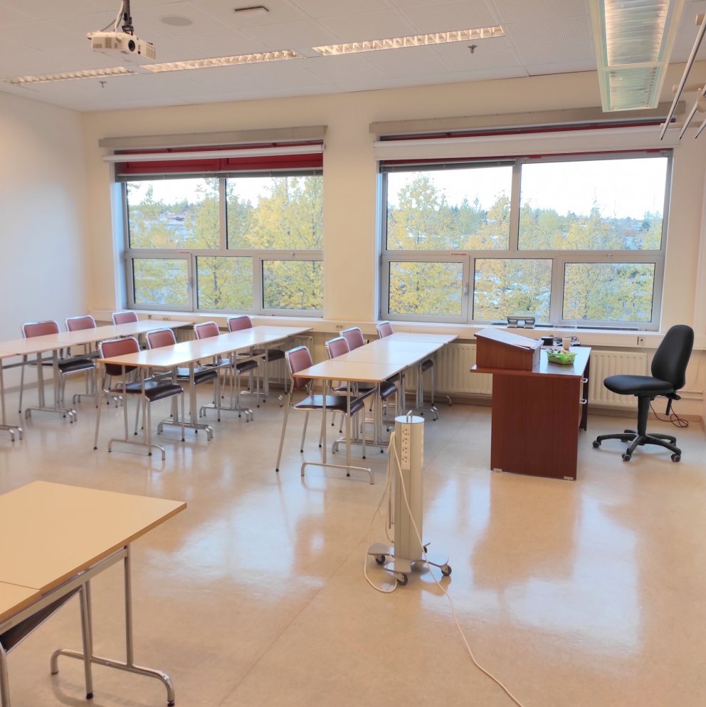 Það er tómlegt í skólastofum FG þessa dagana.