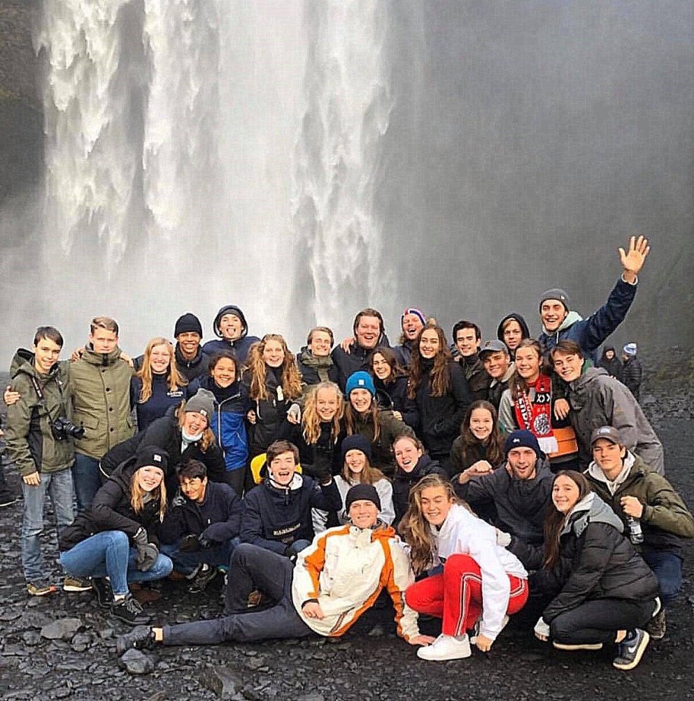 Glaðir Hollendingar í heimsókn