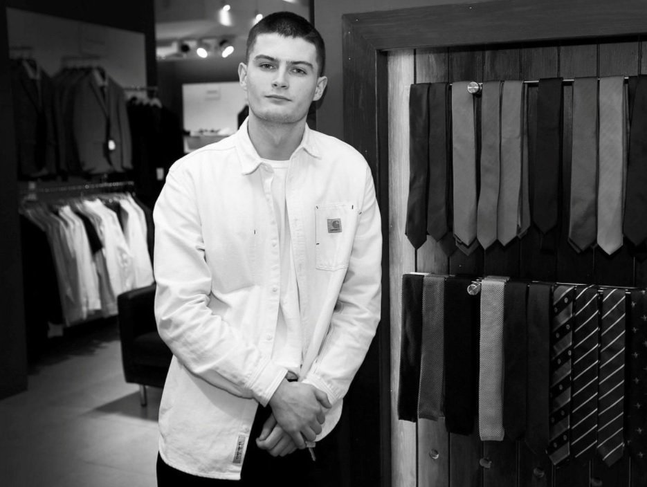 Arnar Freyr Hjartarson í Kringlunni. Mynd: Morgunblaðið/Ásdís