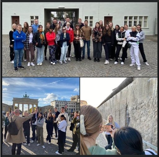 Hópurinn fékk meðal annars leiðsögn um Sachsenhausen útrýmingarbúðirnar frá seinna stríði, en þar dv…