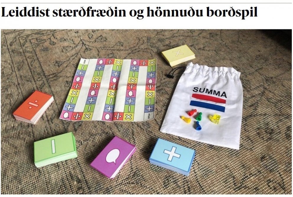 Borðspilið heitir Summa