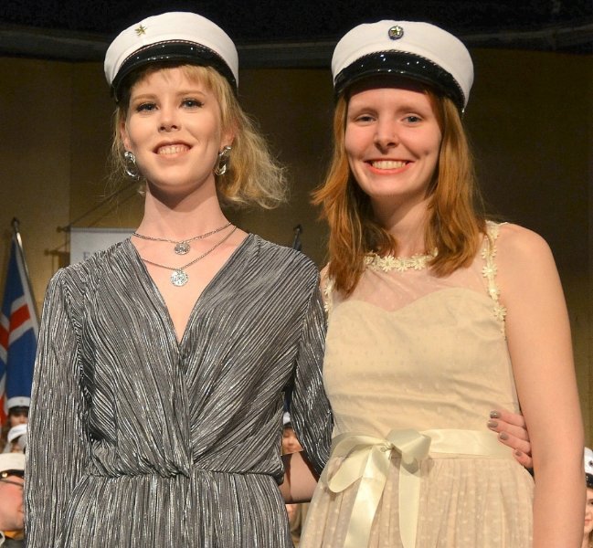 Dagný Rósa Vignisdóttir (t.v.) og Unnur Hlíf Rúnarsdóttir