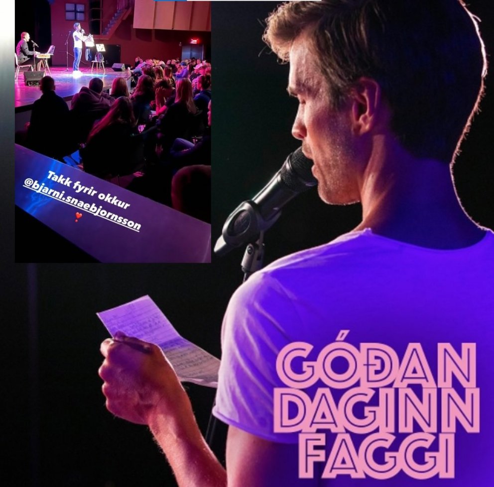 Bjarni Snæbjörnsson kenndi leiklist við FG á sínum tíma