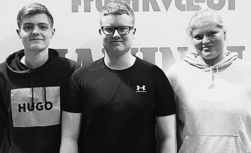 Lið FG í Gettu betur: Patrik Dagur Sigurðsson, Aron Unnarsson og Brynja Sævarsdóttir. Áfram FG!