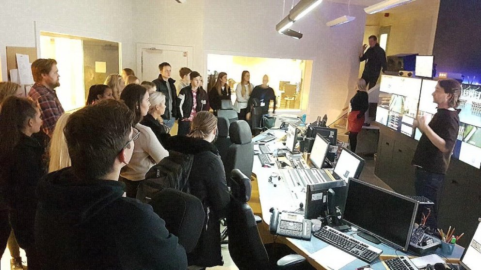 Nemendur á vettvangi