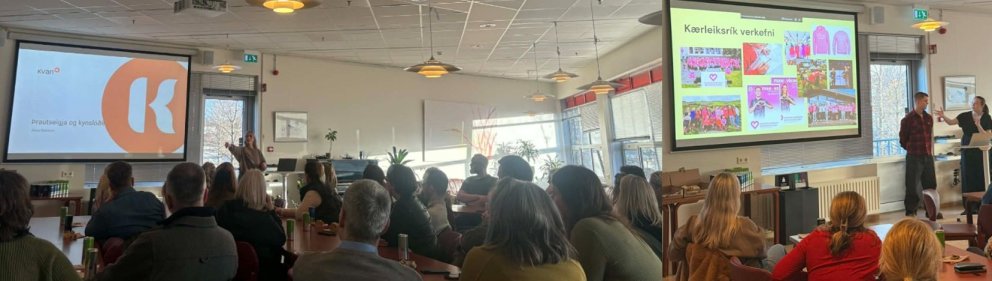 Frá foreldrakvöldi FG þann 10.mars síðastliðinn, sem tókst vel.