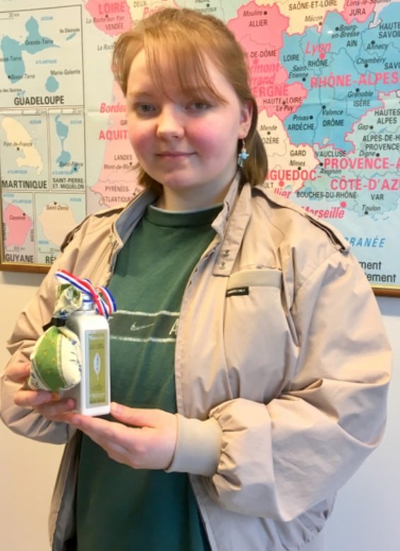 Lilja Björg hlaut verðlaun á Hátíð franskrar tungu fyrir skömmu