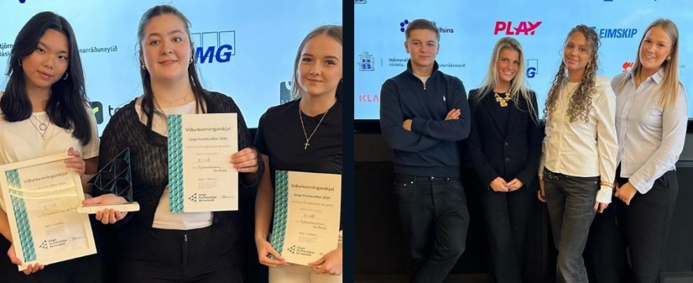 Fyrirtækin Eilífð og Luna gerðu það gott í frumkvöðlakeppni í byrjun maí.