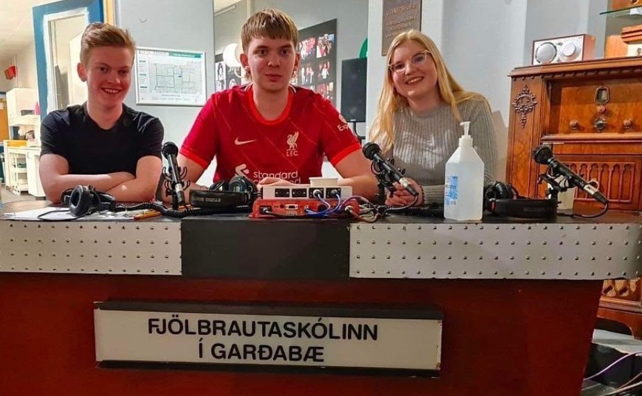 Þau Þráinn, Kjartan og Dagmar mynda lið FG í Gettu betur