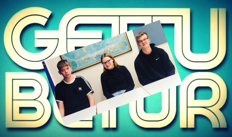 Lið FG í Gettu betur (f.v.): Kjartan Leifur Sigurðsson, Sara Rut Sigurðardóttir og Óttar Egill Arnar…