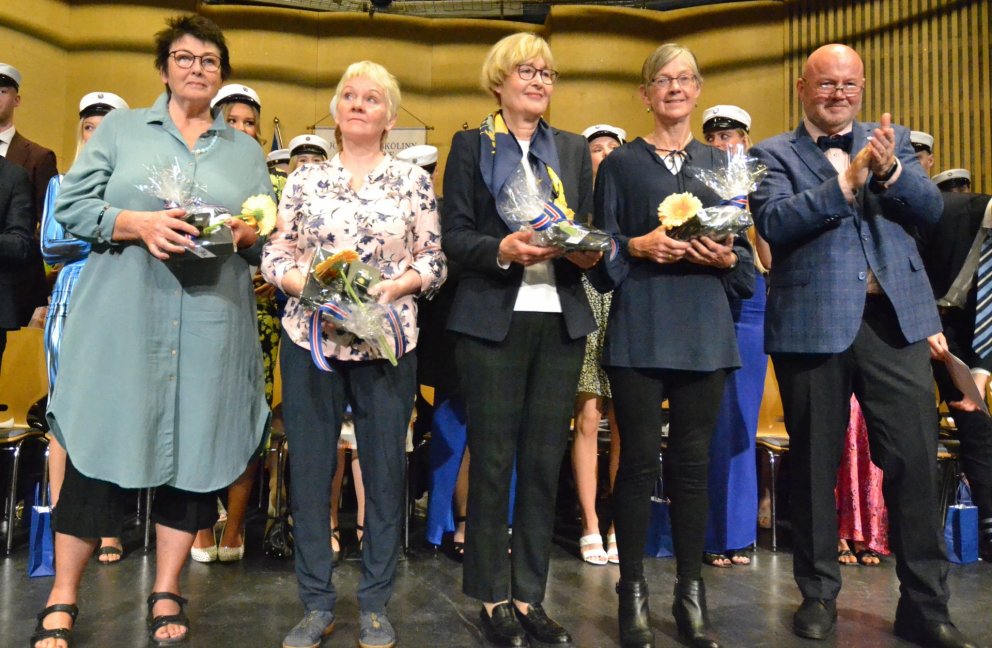 Fengu gullmerki FG: Sigríður Sigurðardóttir, Salvör Jósefsdóttir, Ágústa Hrönn Axelsdóttir og Anna J…