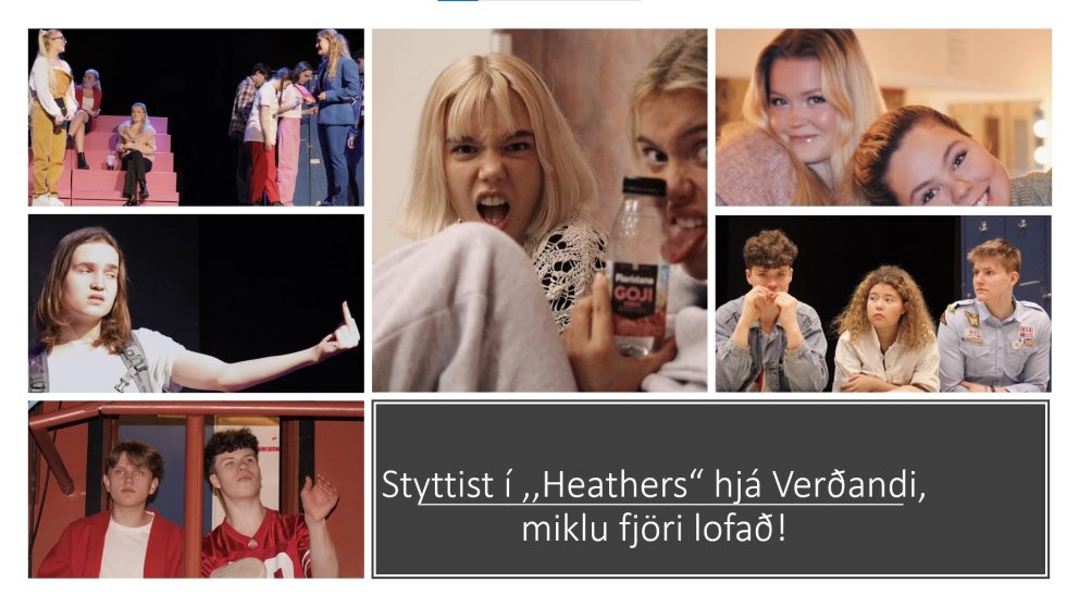 Það styttist í frumsýninguna á söngleiknum Heathers í FG