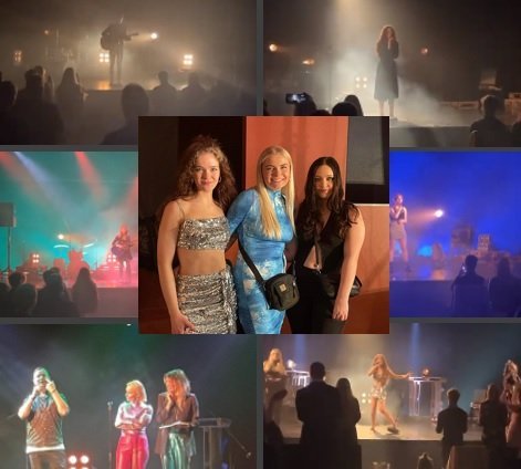 Á miðmyndinni eru þær Tinna, Lóa og Kolbrá.