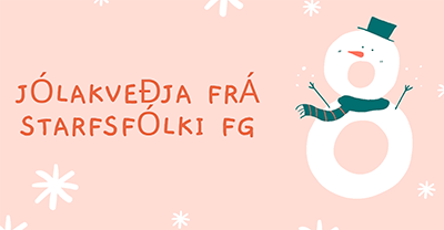 Jólakveðja frá okkur til ykkar