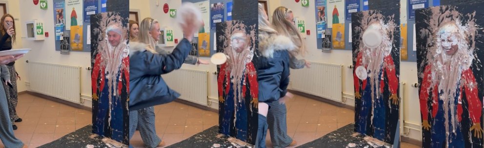 Látið vaða á Kristinn skólameistara, allt jú í nafni fjáröflunar.