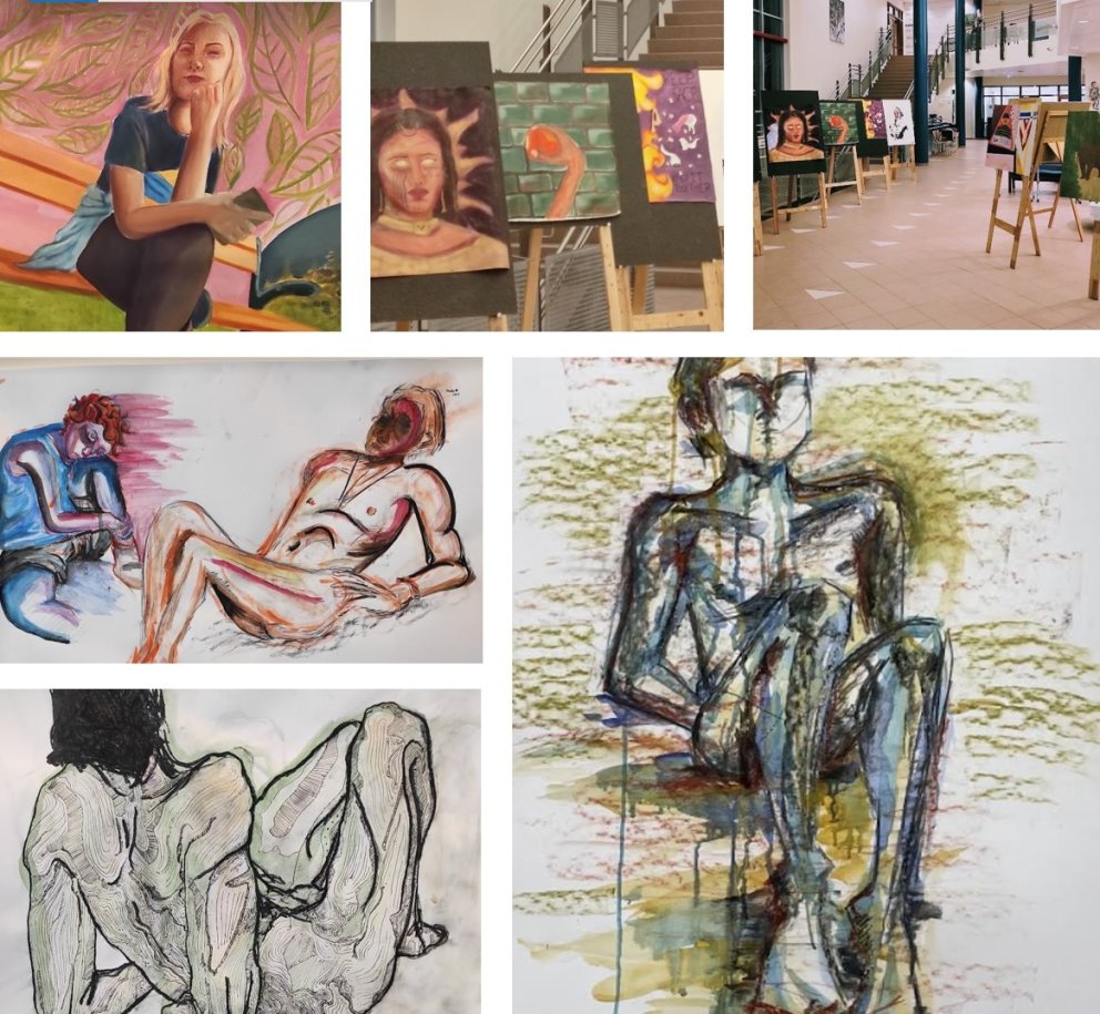 Dæmi um listsköpun nemenda í FG á haustönn