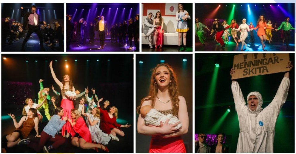 Frá frumsýningu á söngleiknum LEG