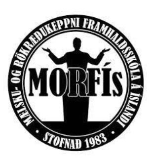 MORFÍS er mælsku og rökræðukeppni framhaldsskólanna