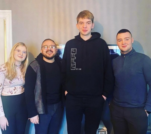 Dagmar Íris, Steinn Jónsson frá Pieta-samtökunum, Kjartan Leifur og Kristófer Breki.