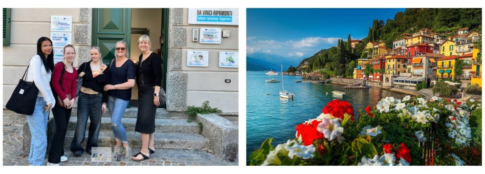 Á Ítalíu f.v. Deimanté Puckoriuté, Berglind Björk Ingþórsdóttir, Aðalheiður Dís Stefánsdóttir,Rakel …