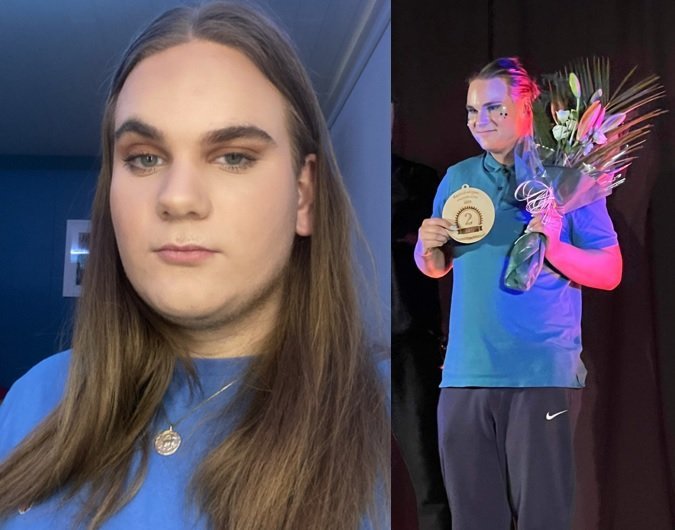 Sigmundur Kári Kristjánsson lenti í öðru sæti með eigin dans.