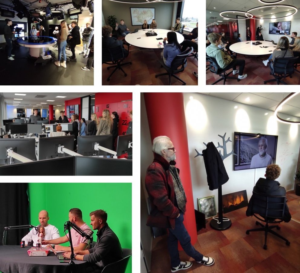 Fjölmiðlafræðinemar á Stöð 2