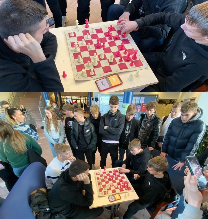 Hraðskákmót þann 13.desember 2019. Myndir: Hjalti Steinn Jóhannsson