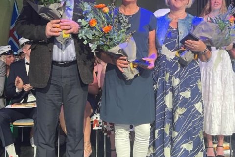 Gullmerki FG fengu Guðmundur Ásgeir Eiríksson, Snjólaug Bjarnadóttir og Ingibjörg Ólafsdóttir