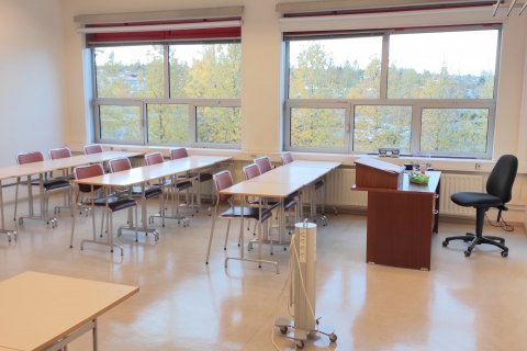 Það er tómlegt í skólastofum FG þessa dagana.