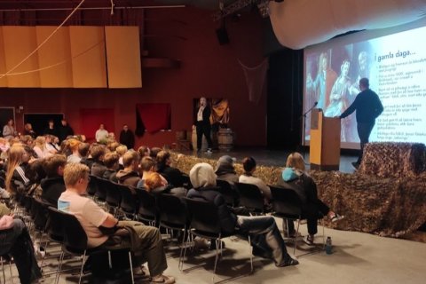 Góðgerðarvika stendur í FG 7.-10.apríl. Myndin er frá kynningu BUGL á þeirra starfi þann 7.apríl.