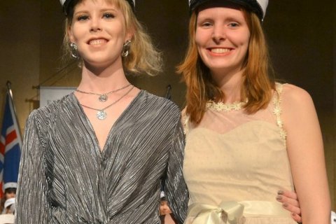 Dagný Rósa Vignisdóttir (t.v.) og Unnur Hlíf Rúnarsdóttir