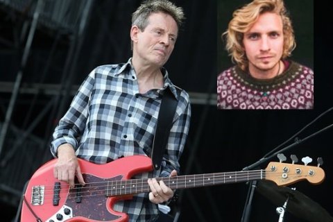 John Paul Jones, fyrrum bassaleikari Led Zeppelin og fyrrum FG-ingurinn Elías Helgi Kofoed Hansen vi…