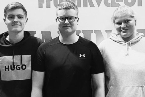 Lið FG í Gettu betur: Patrik Dagur Sigurðsson, Aron Unnarsson og Brynja Sævarsdóttir. Áfram FG!