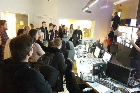 Nemendur á vettvangi