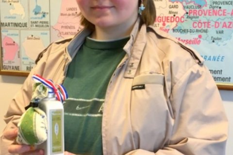 Lilja Björg hlaut verðlaun á Hátíð franskrar tungu fyrir skömmu