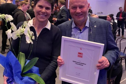 Snjólaug Bjarnadóttir aðst. skólam. og Kristinn Þorsteinsson skólam.