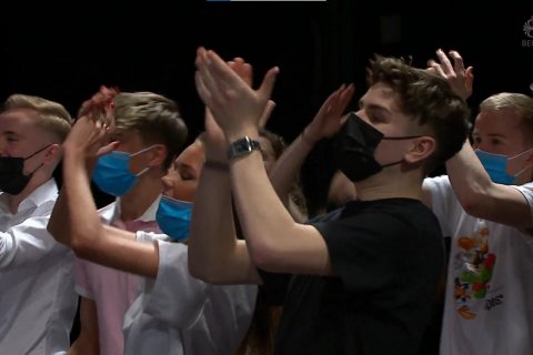 Yfirleitt er mikið stuð í sjónvarpsútsendingum Gettu betur (skjáskot af RÚV.is)