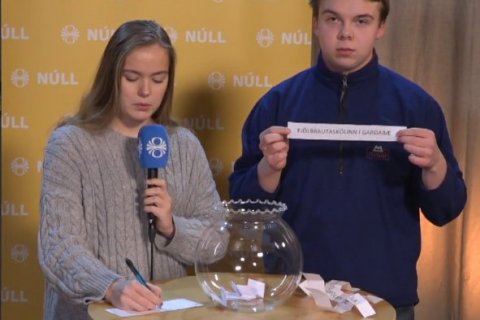 Gettu betur: FG dreginn úr skálinni, andstæðingurinn er Fjölbraut við Ármúla.