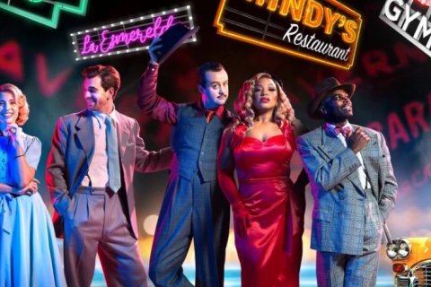 Frá uppfærslu á Guys and Dolls í London. Verkið verðu sýnt í FG í vor.