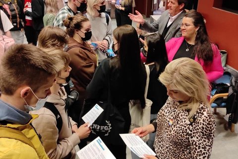 Hraðstefnumót við frambjóðendur tókst vel.