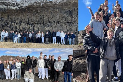 Það var stuð í hraunferðinni með Sigurkarli