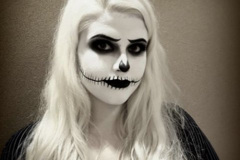 Victoría sem Jack Skellington