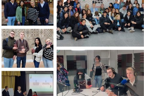 Svipmyndir frá Cordoba-ferð FG-inganna, Halldórs, Tómasar, Söru og Ísalindar.