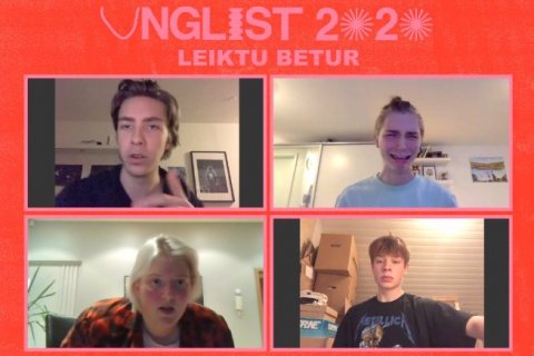 Keppendur FG í Leiktu betur 2020, en FG vann keppnina (eins og í fyrra).