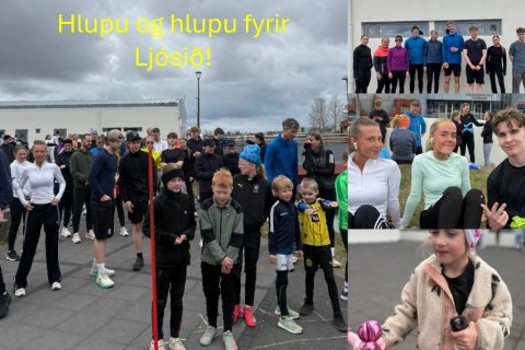 Alls söfnuðust um 200.000 krónur fyrir Ljósið.