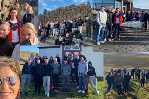 Ekki var hægt að kvarta yfir veðrinu í ferð á Þingvelli og Njáluslóðir.