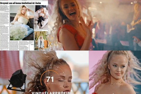 Sigga Ózk, fyrrum nemandi FG, keppir nú um að komast í Eurovision