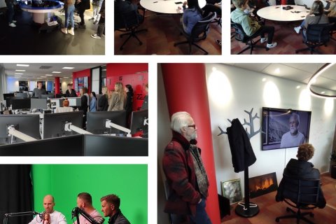 Fjölmiðlafræðinemar á Stöð 2